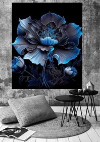 تصویر تابلو دکوراتیو گل آبی - 20 * 30 ا Blue flower Blue flower
