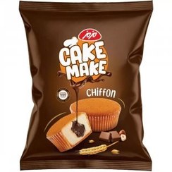 تصویر کیک روغنی وانیلی " با مغزی کرم کاکائو کیک میک " مزمز - ( 52 گرمی ) 