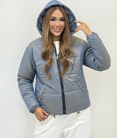 تصویر کاپشن کراپ کلاه دار G 