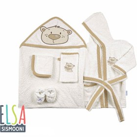 تصویر ست حوله پنج تكه TEDDY BEAR رز برن Rose born Towel Set Teddy Bear 5 Piece