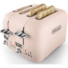 تصویر توستر دلونگی مدل CT04 De'Longhi Argento Flora CT04 .4 Slice Toaster