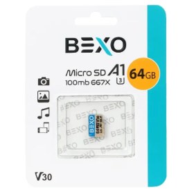 تصویر مموری 64 گیگ Bexo C10 U3 100 MB/S 667X 