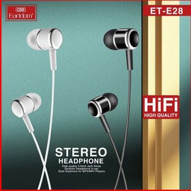 تصویر هندزفری سیمی ارلدام مدل E28 arldom High Quality Stereo Headphone earldom et-e28