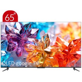 تصویر تلویزیون QLED UHD 4K هوشمند google TV تی سی ال مدل C645 سایز 65 اینچ 