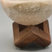 تصویر کاسه فسقلی قطر ۸ با پایه چوب کوچک 