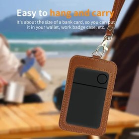 تصویر ردیاب شخصی و خودرویی کارتی هوشمند و قابل شارژ مخصوص اپل (فایند مای فون) Wallet tracker smart card