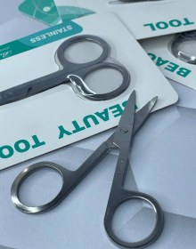 تصویر قیچی مژه و ابرو استیل مدل STAINLESS قیچی مژه و ابرو استیل مدل STAINLESS