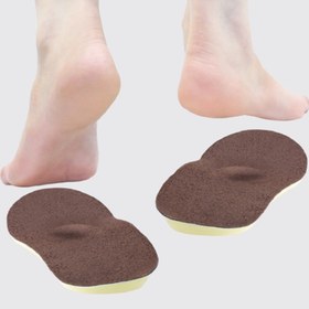 تصویر کفی طبی مدیال وج با قوس طولی(زانو های ضربدری) (Medial Wedge Insole With Foot Arch Support (Patients With X-Legs