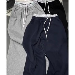 تصویر شلوار بگ کمرکش کلوین گلکسی سایز ۳۶ تا ۴۲ رنگ مشکی و طوسی 