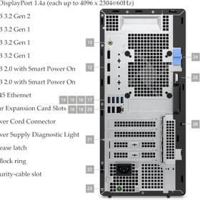 تصویر کیس اداری دل OptiPlex 7020 Dell OptiPlex 7020 Tower | Core i7-14700 | ۳۲GB DDR4 | 512GB SSD | Intel UHD 770 Graphics