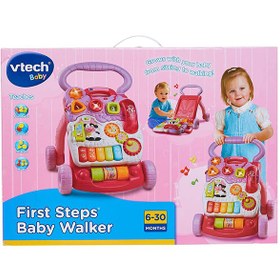 تصویر واکر آموزشی صورتی Vtech 