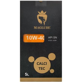 تصویر روغن موتور مگلوب مدل calci tec 10w_40 (5لیتر) API : SN