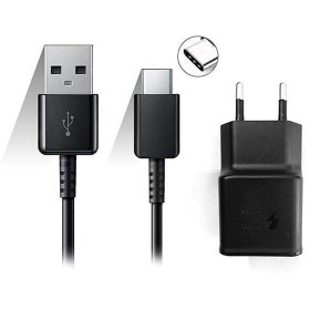 تصویر شارژر دیواری فست سامسونگ S10 Plus پک داربه همراه کابل type-c Fast wall charger Samsung S10 Plus pack with type-c cable