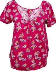 تصویر شومیز زنانه نو آستین کوتاه مجلسی خوش رنگ برند H&M کد AA6 