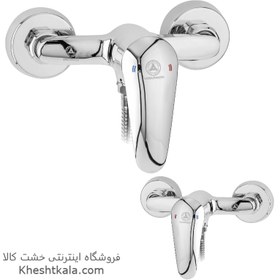 تصویر شیر توالت قهرمان مدل زوبین Ghahraman Toilet Faucet Chrome Zobin Model