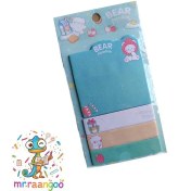 تصویر کاغذ یادداشت چسب دار طرح تدی. 