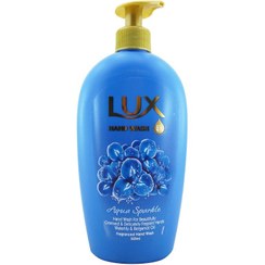 تصویر لوکس مایع دستشویی بارایحه نیلوفرآبی وترنج(0674) Lux toilet liquid with lotus and bergamot scent (0674)