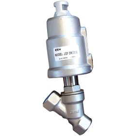 تصویر شیر پنوماتیک ای اس ان مدل Angel Valve JZF-DN15 SS 1/2 inch 