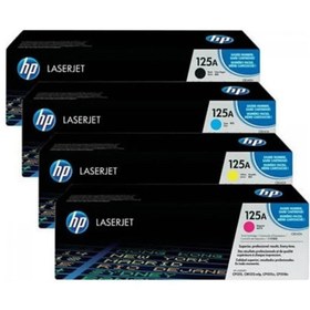 تصویر كارتريج HP125A در چهاررنگ غيرقابل شارژ بدون گارانتي black.CB540A/cyan:CB541A/yellow:CB542A/magenta:CB543A