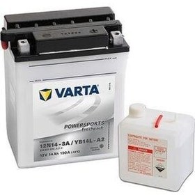 تصویر باطری Yb14L A2 12V 14 Ah نبرد موتور سیکلت Varta 