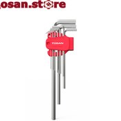 تصویر ست آلن 9 عددی شش پر بلند توسن مدل T4180 