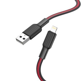 تصویر کابل شارژ هوکو مدل X69 با سری لایتنینگ HOCO X69 Jaeger charging data cable for LIGHTNING