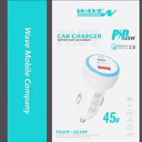 تصویر شارژر فندکی خودرو Wave W-cch01 