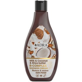 تصویر شامپو بدن آدرا COCONUT AND SHEA BUTTER حجم 400 