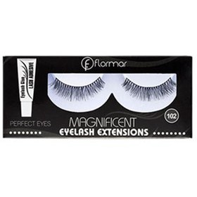 تصویر مژه مصنوعی پرپشت فلورمار ا flormar magnificent eyelash extension flormar magnificent eyelash extension