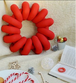 تصویر کوسن گره مدل دونات کد 134 