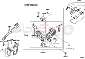 تصویر COLUMN ASSY, STEERING 