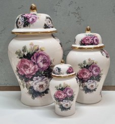 تصویر جینجر جار (بانکه) گل بنفش Jinjer jar