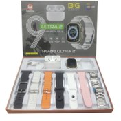 تصویر پک ساعت هوشمند الترا مدل HW-89 ULTRA2 با ۷ بند متنوع و ایرپاد پرو 