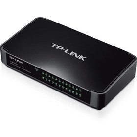 تصویر سوييچ 24 پورت مگابيت و دسکتاپ تی پی لينک مدل TL-SF1024M TP-LINK TL-SF1024M 24-port 10/100Mbps Desktop Switch