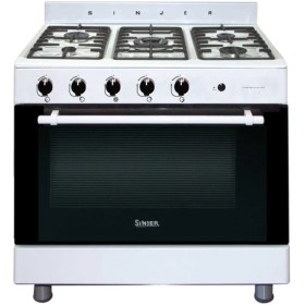 تصویر اجاق گاز پنج شعله طرح فر سینجر مدل SGW-522 کدجدید SF51 Gas cooker 5 flames sonjer sf 51