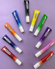 تصویر رنگ آبی تیوبی کپی کیک 