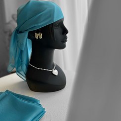 تصویر مینی اسکارف آبی اقیانوسی 