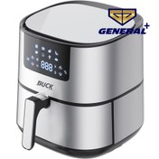 تصویر سرخ کن باک مدل 1010 ظرفیت ۵.۵ لیتر بدون روغن استیل ضد زنگ 