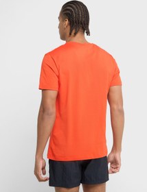 تصویر تی‌شرت گردن گرد با لوگوی لباس شنا برند Emporio Armani Beachwear Logo Crew Neck T-Shirt