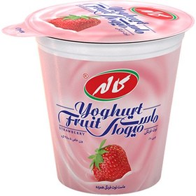 تصویر ماست میوه ای توت فرنگی کاله 125 گرم 