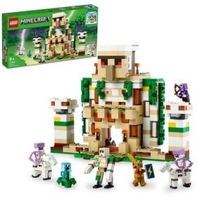 تصویر لگو سری ماینکرفت مدل قلعه آهن گولم 21250 - LEGO Minecraft Iron Golem Castle 21250 868 قطعه