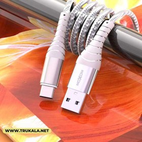 تصویر کابل تبدیل USB به microusb موکسوم مدل MX-CB71 طول 1 متر USB to microusb conversion cable Moxom MX-CB71 1 meter long