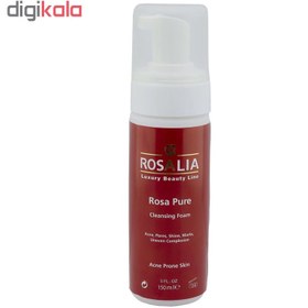 تصویر فوم پاک کننده صورت رزالیا مدل Rosa Pure حجم 150 میلی لیتر 