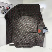 تصویر کفپوش ۶ بعدی گلدوزی سایپا مناسب پراید، تیبا، ساینا و کوییک 