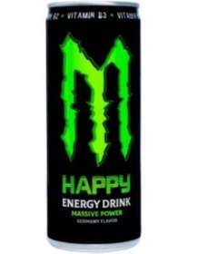 تصویر نوشیدنی انرژی‌زا هپی مانستر ۲۵۰ میل _ باکس ۲۴ عددی - تک نفره ا Happy monster Happy monster
