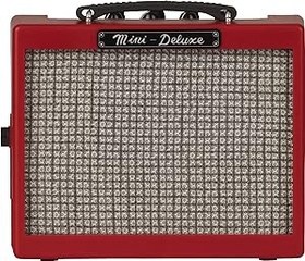 تصویر آمپلی فایر گیتار الکتریک Fender Mini Deluxe، قرمز - ارسال 20 روز کاری Fender Mini Deluxe Electric Guitar Amplifier, Red