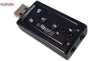 تصویر کارت صدا رویال اکسترنال مدل rs-701 usb sound adapter royal rs-701