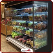 تصویر یخچال فروشگاهی میوه و سبزیجات 