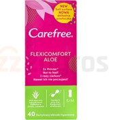 تصویر پد بهداشتی روزانه کرفری Carefree مدل Flexicomfort سایز متوسط بسته 40 عددی 