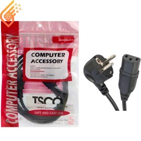 تصویر کابل برق پاور کامپیوتر درجه یک تسکو TSCO PC 1.5m 